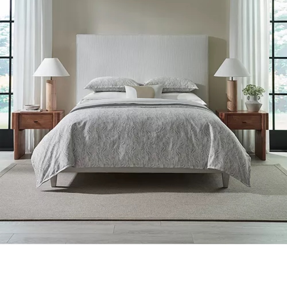 SFERRA Tan and Gray Duvet Cover Luxurious Bedding